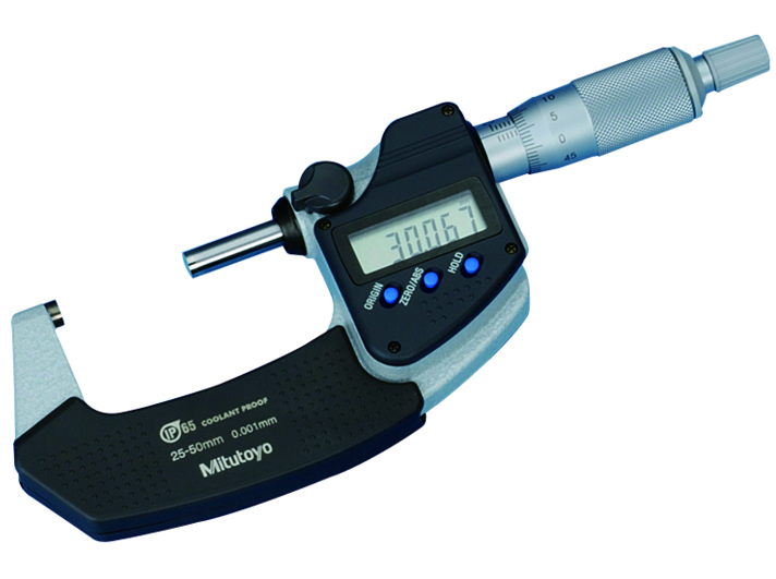 Mitutoyo Digimatic mikrométer racsnival, IP65, 25-50 mm, 0.001 mm (293-241-30) termék fő termékképe