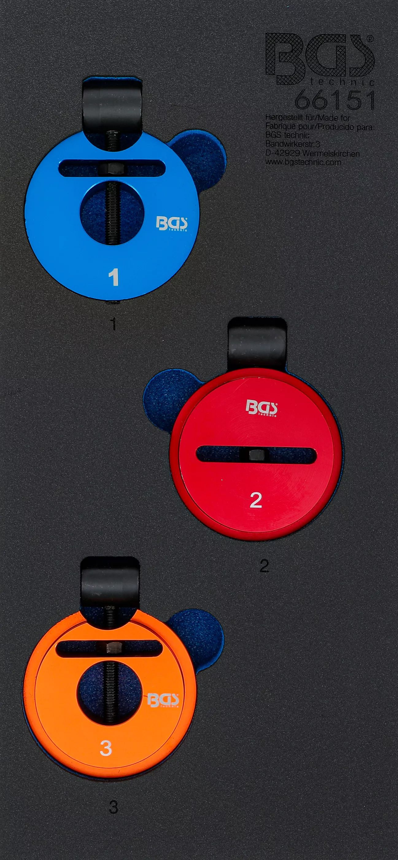 BGS Technic 9-66151 kerékdőlés-állító szerszám készlet (BMW) termék fő termékképe